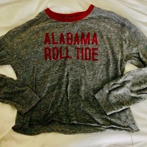 University of Alabama Dark Grey Long Sleeve Top NWOT